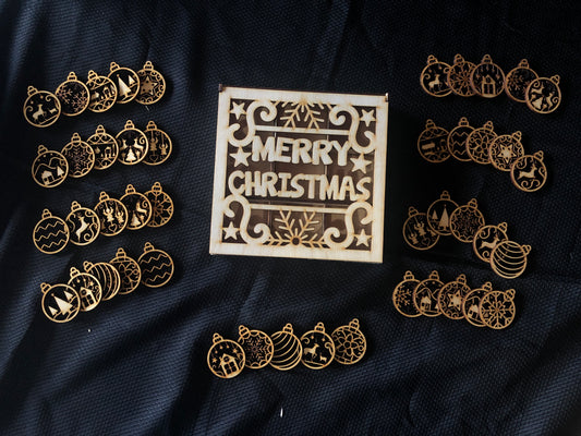45pc Christmas Ornament Set w/ Box